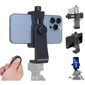 Ecco-ny1geq Acuvar Universal Phone Tripod Mount Adapter With Ireless Camera Remote