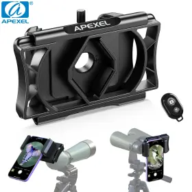 Apexel 602596837314 New Upgrade Universal Phone Adapter Rotatable Eyepiece Connector 23-50mm
