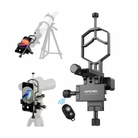 F003-b Apexel 3-axis Telescope Phone Adapter Cnc Aluminum High-precision Photo Adap