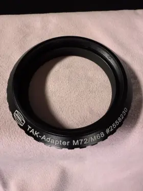 Tak-m72 Baader Planetarium 2558230 Takahashi Adapter With M72 Male / M68 Female Threads #
