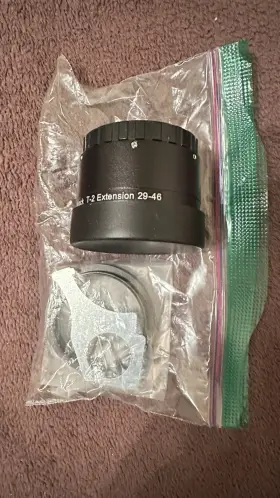 2956946 Baader Planetarium T-2 Varilock Extension Tube 29-46 Mm. Great For Easy Focal Adjustments
