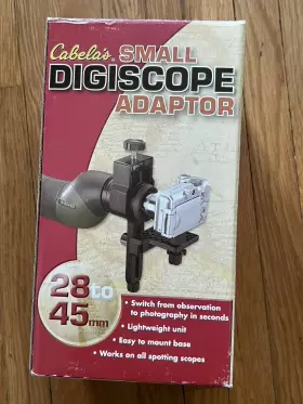 Cabelas 827624950548 Large Universal Digiscope Adapter 43-65mm - New
