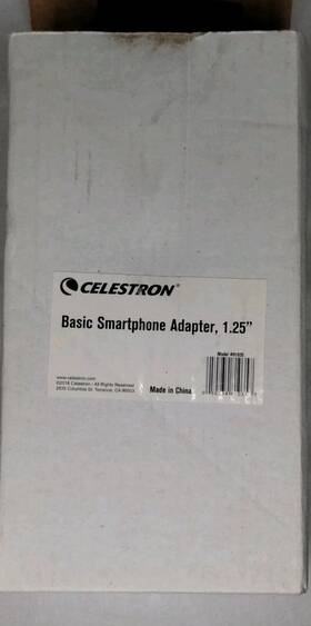 Celestron 94165s Telescope Smartphone Holder Adjustable Adapter 1.25 Inch