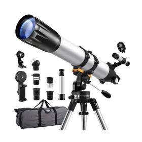 Un0005400-dd Dibaful Telescope 90mm Aperture 900mm Refractor Telescopes Magnification 450x High Po