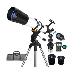 Telescope-90800 Fashionari Telescope For Adults High Powered 90mm Aperture 800mm Refractor Fo... Fast Ship