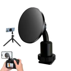 Mtm04 Jkoailiwi Universal Magnetic Tripod Mount Adapter With Cold Shoe And 1/4 Inch Screw Phone Tr