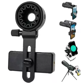 Lakwar 742186860183 Telescope Adapter Universal Cell Mount Binoculars Monocular Microsc