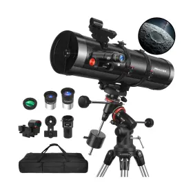 Meezaa150650 Meezaa Telescope 150eq Newtonian Reflector For Adults Astronomy Beginners