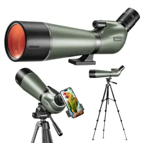 Nexiview 747165227339 25-75x80 Hd Spotting Scope With 64in Tripod And Upgraded Phone Adapter Clear