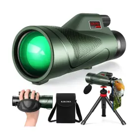 1260-hd Riroma 12x60 Hd Monocular Telescope With Smartphone Adapter Tripod And Portable Bag L