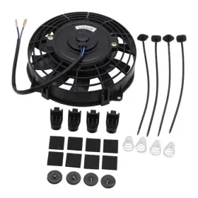 Shu00843 Shlpdfm 1 Set Black Fan 7 Inch Universal Slim Electric Radiator Engine Cooling
