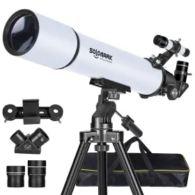 80900-w Solomark Telescope For Adults High Powered 80mm Aperture 900mm Professional Refractor
