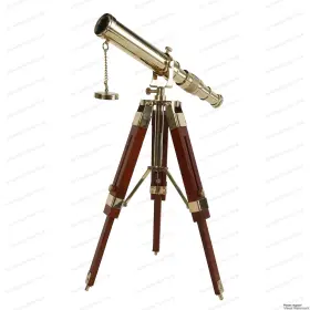 8541857137 Us Handicrafts Vintage Brass Telescope On Tripod Stand Df Lens Antique Desktop Telescop