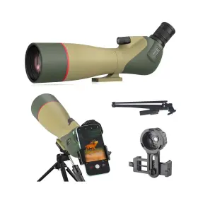 Vw03 Wosports 25-75x85 Spotting Scopes With Tripod Carrying Bag Phone Adapter H
