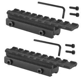 Zonebike 756839712439 Dovetail To Picatinny Rail Adapter 11mm 20mm Low Profile