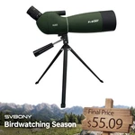 Svbony SV28 Spotting Scope 25-75X70 45 Angled Waterproof With Tripod New. Price: $57.99.