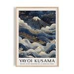 Mount Fuji Gold Wall Art Navy Blue Japanese Style Modern Poster For Decor New. Price: $27.45.