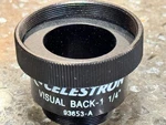 Celestron 1.25" Visual Back For Scts # 93653-A New. Price: $29.99.