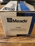 Meade Variable-projection Camera Adapter 07361 Old School Japan Used. Price: $45.00.