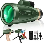 Monocular Telescope 80X100 High Power With Smartphone Adapter Tripod, Wide Fi... New. Price: $106.25.