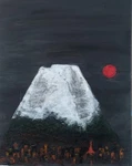 Contemporary Modern Painting, Mount Fuji, Tokyo, Japan Fine Art Print 8*10 Inch New. Price: $54.00.