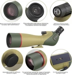 Wosports 25-75X85 Spotting Scopes For Birdwatching, Spotter With Tripod New. Price: $150.00.