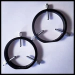 Astromania Adjustable Guiding Scope Rings 102MM Open. Price: $29.99.