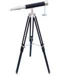 New Designer Antique Finished Telescope Stand 18" Wooden Tripod Us Navy Marine. Price: $109.20.