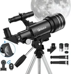 Qniuco Telescope, 70MM Aperture 600MM Telescopes For Adults Astronomy & Kids New. Price: $34.99.