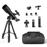 Amazon Basics Telescope, 70MM Aperture 400MM Mount, Portable W/lightweight... New. Price: $92.76.