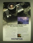 1987 Olympus OM-4TI Camera Ad William Thompson Used. Price: $19.99.