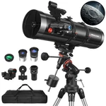 Meezaa Telescope, 150EQ Newtonian Reflector With Carry Bag, Black. Price: $568.95.