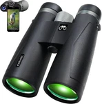 12X50 Hd Binoculars For Adults High Powered With Upgraded Phone Adapter, Large Open. Price: $80.96.