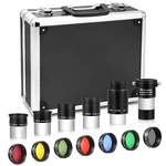 Astromania 14 Telescope Accessory Kit 1.25 Inch Eyepiece And Filter Set New. Price: $224.53.
